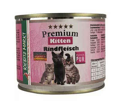 Kiebitzmarkt Premium Kitten Rindfleisch