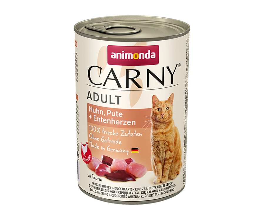 Animonda Cat Dose Carny Adult Huhn&Pute&Entenherzen 400 g